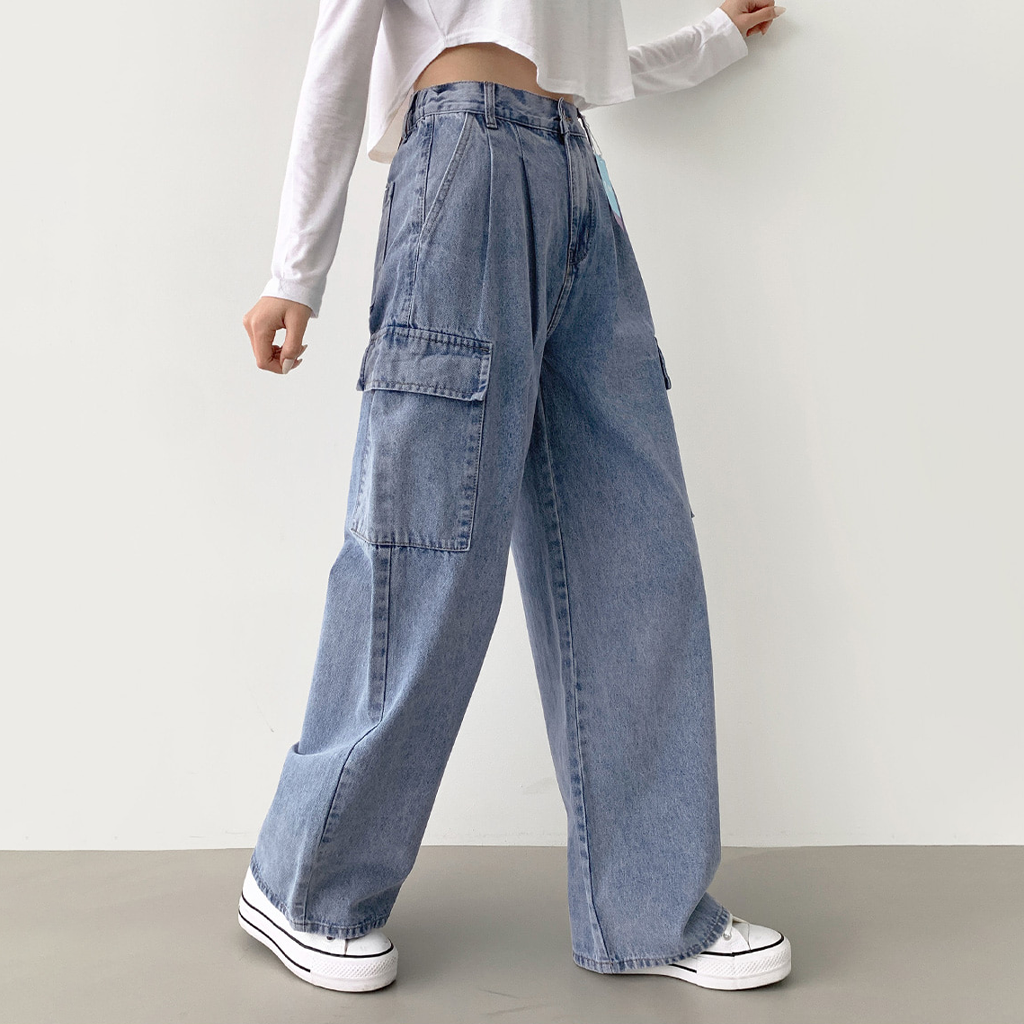 ポケットバギーデニムカーゴパンツ | ファッション通販サイト NUGU