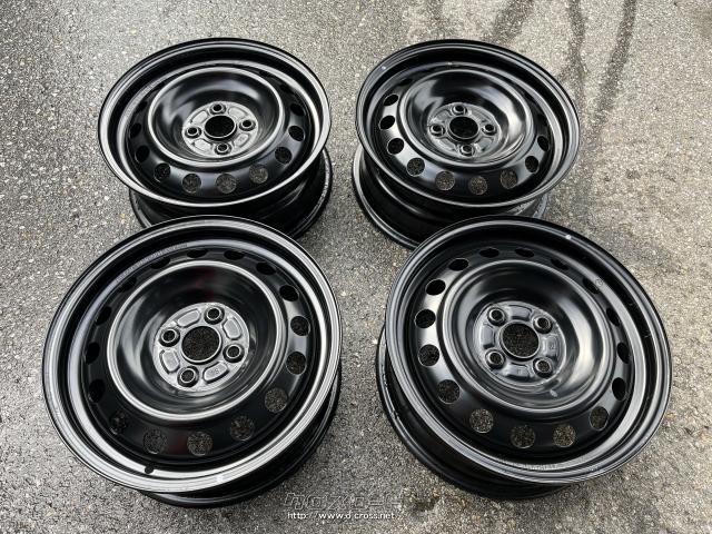 新車外し 15インチ 6J ハブ径54mm スチールホイール 4個セット