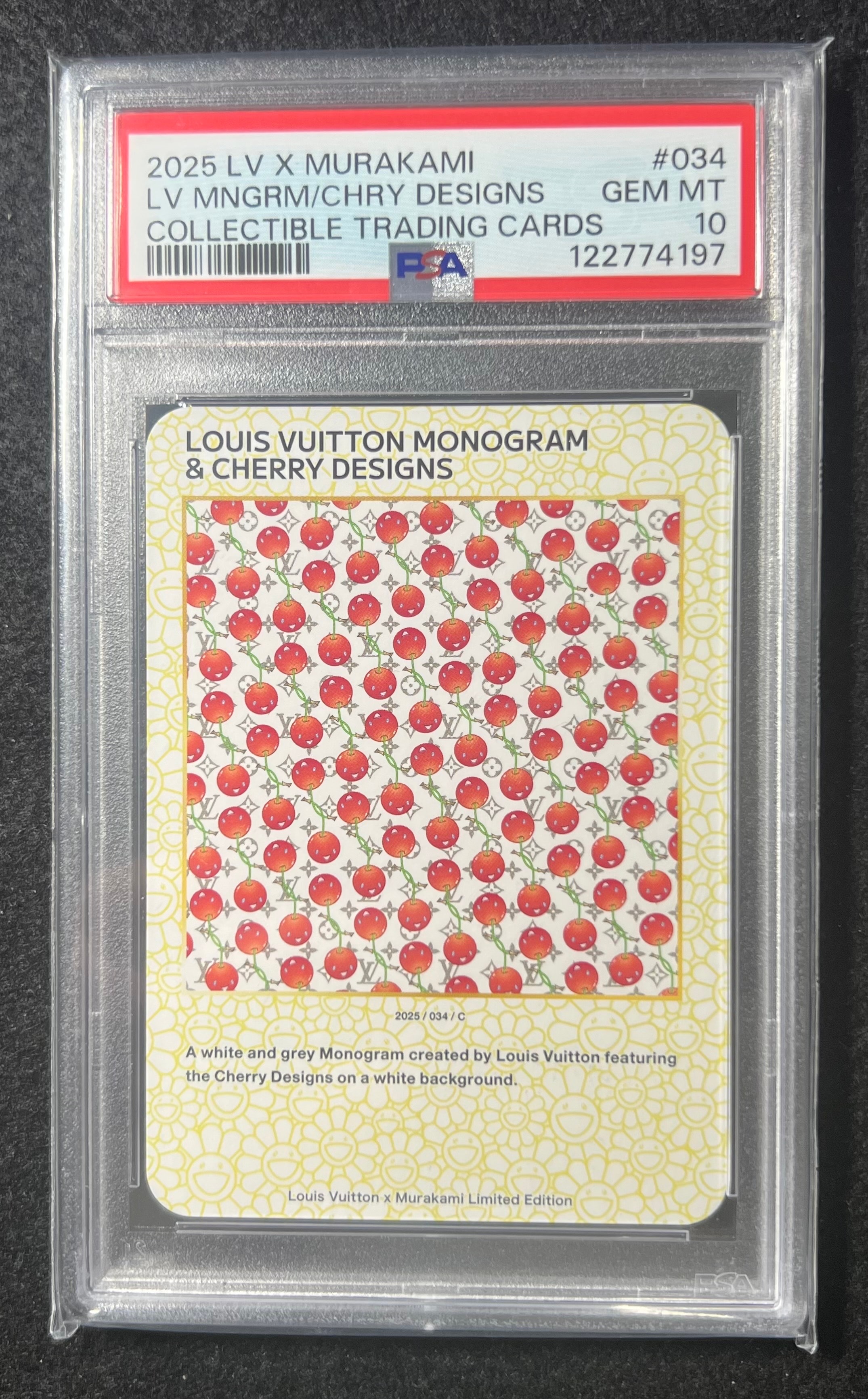 PSA10】MONOGRAM CHERRY BLOSSOM 025 C 村上隆 PSA10】MONOGRAM CHERRY