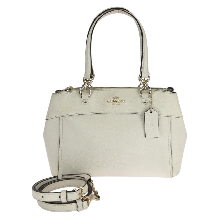 B (目立った傷や汚れなし)】COACH コーチ 2way オフホワイト ゴールド