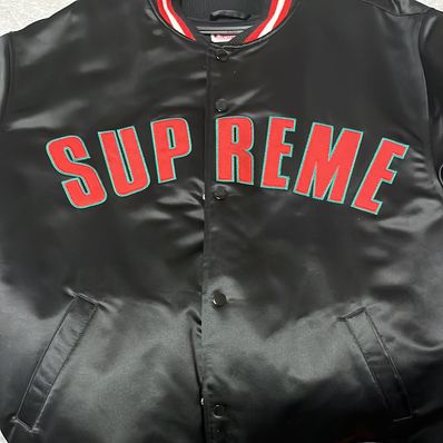 Supreme / Mitchell & Ness® Satin Varsity Jacket 