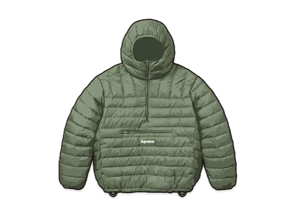 Supreme Micro Down Half Zip Hooded Pullover 