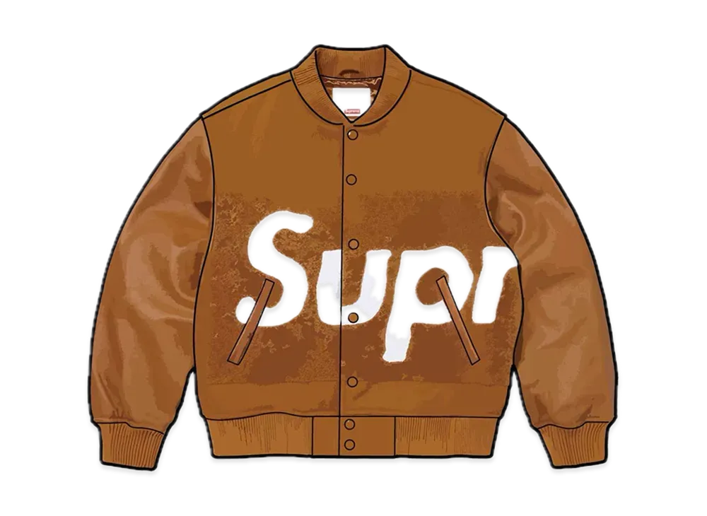 Supreme Big Logo Chenille Varsity Jacket 