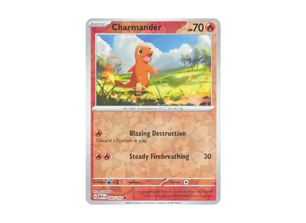 ヒトカゲ C: マスターボールミラー[SV2a 004/165](強化拡張パック