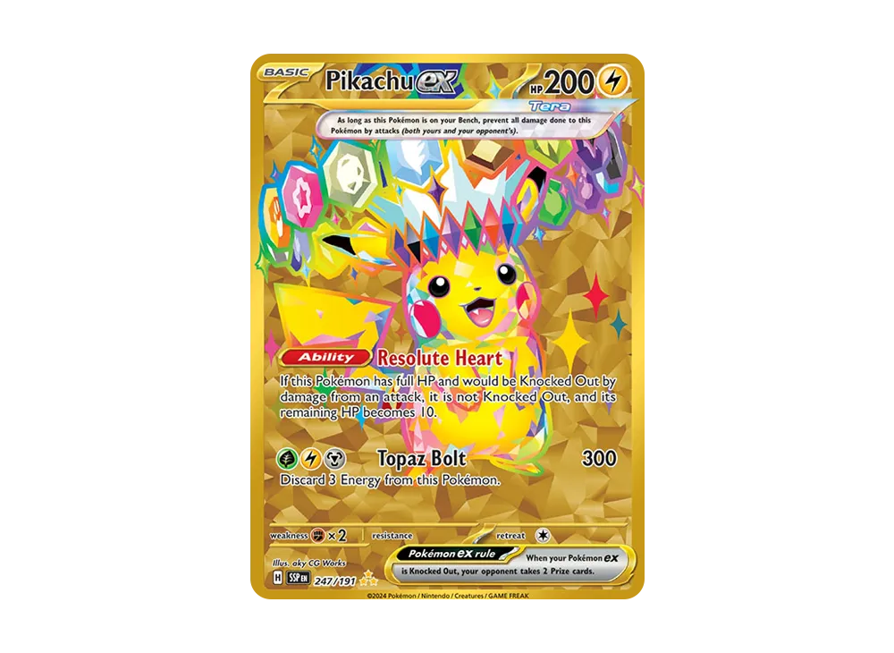 ピカチュウex UR [SV8 136/106](拡張パック「超電ブレイカー」)の新品