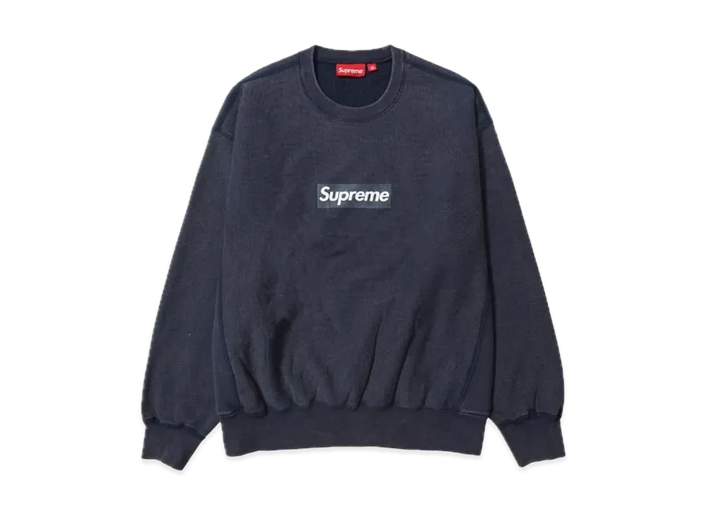 Supreme Washed Box Logo Crewneck 