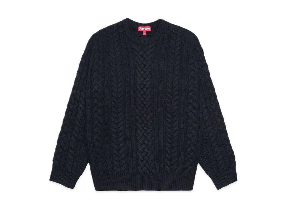 Supreme Applique Cable Knit Sweater 