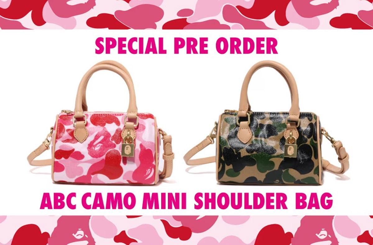8/2〜8/25予約受付｜A BATHING APE® ABC Camo Mini Shoulder Bag｜抽選