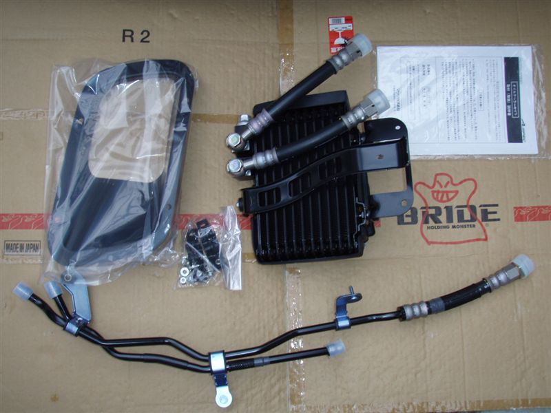 マツダｽﾋﾟｰﾄﾞ 追加オイルクーラー取付(23295km)①（マツダ RX-8・SE3P