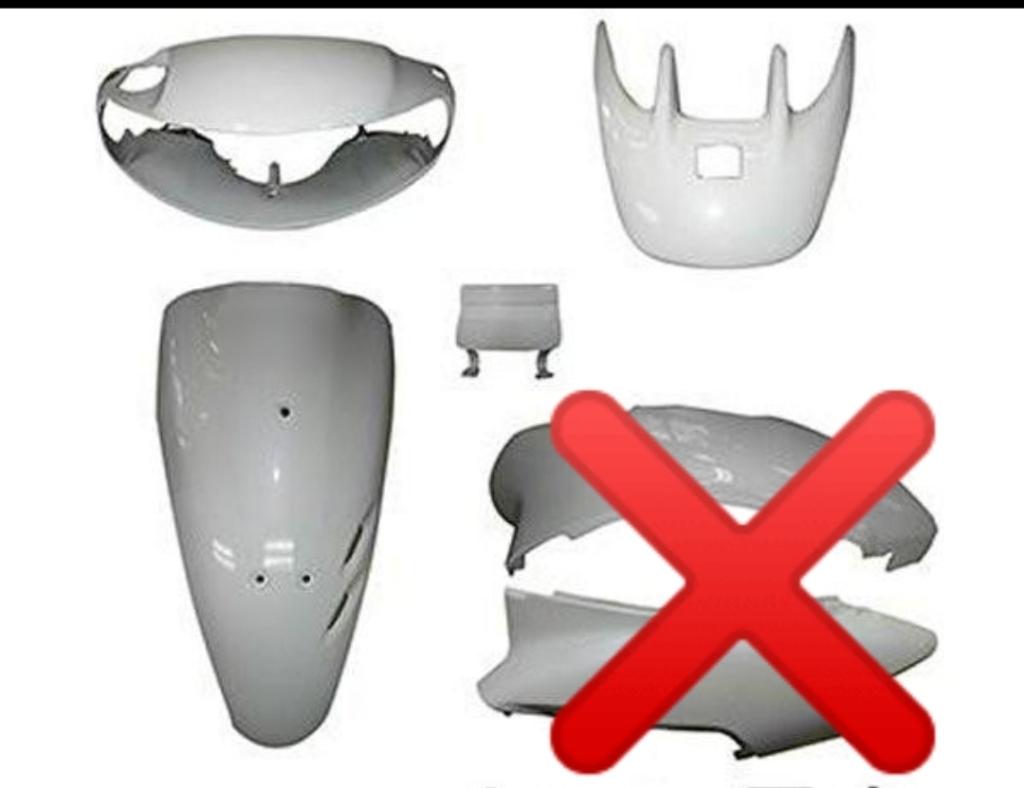 台湾製 ライブディオZX外装(パールミルキーホワイト) のパーツレビュー