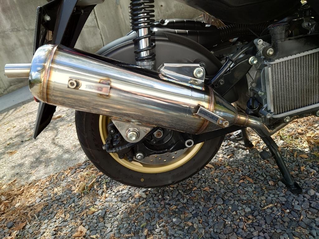 TILIER シグナスグリファス用 隔壁風ストレートマフラー 純正マフラー