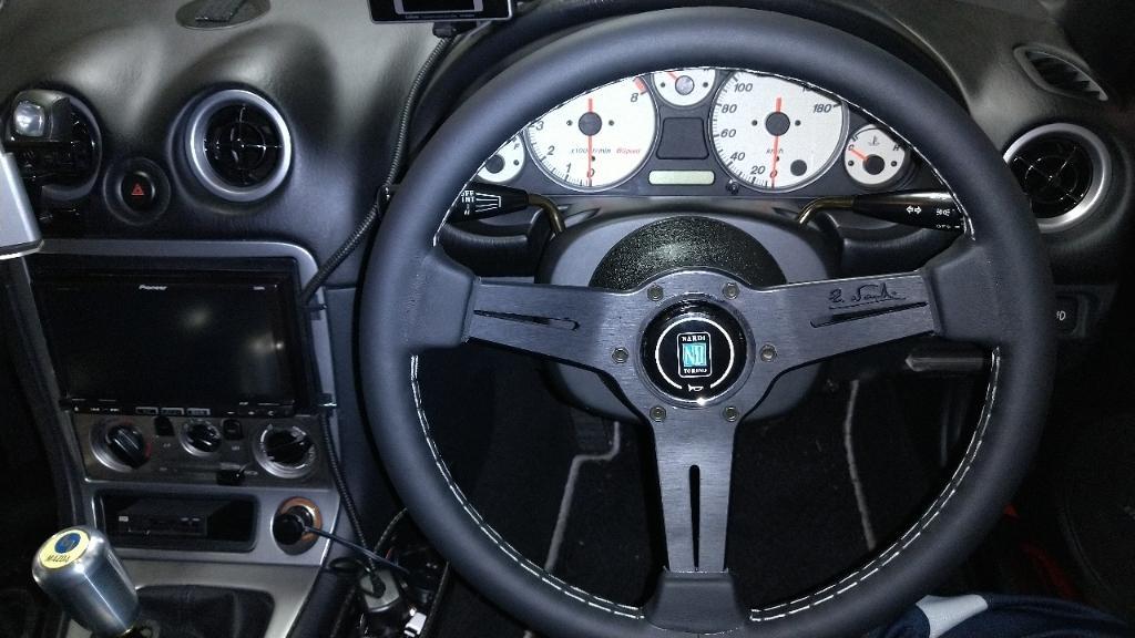 NARDI CLASSIC LEATHER ブラックレザー＆ブラックスポーク のパーツ