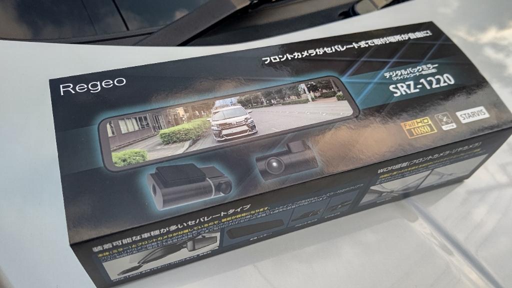 Regeo ミラー型ドライブレコーダー SRZ-1220 のパーツレビュー