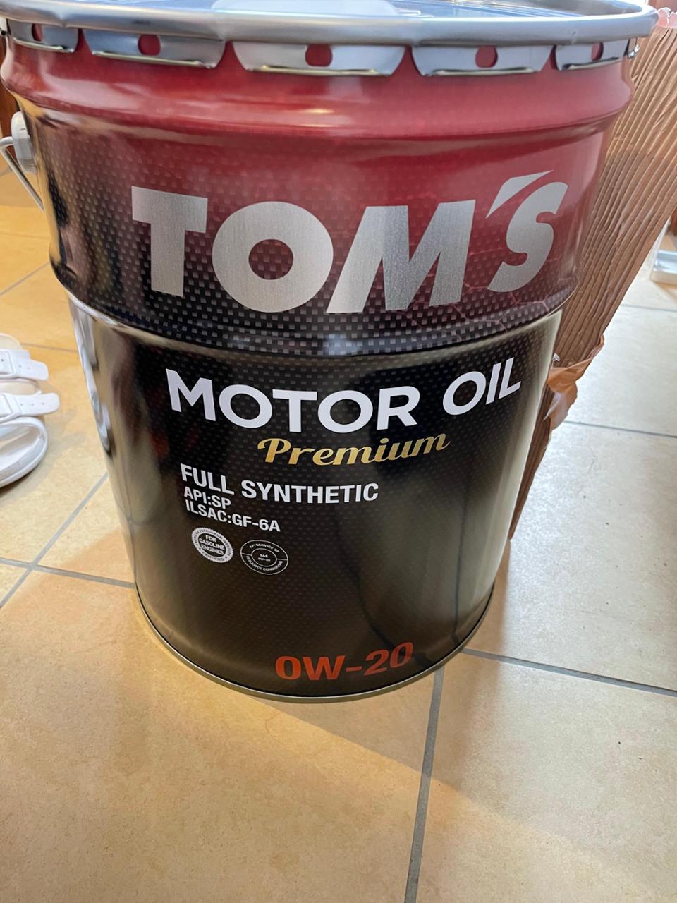 TOM'S TOM'S MOTOR OIL Premium 0W-20 のパーツレビュー | GRヤリス