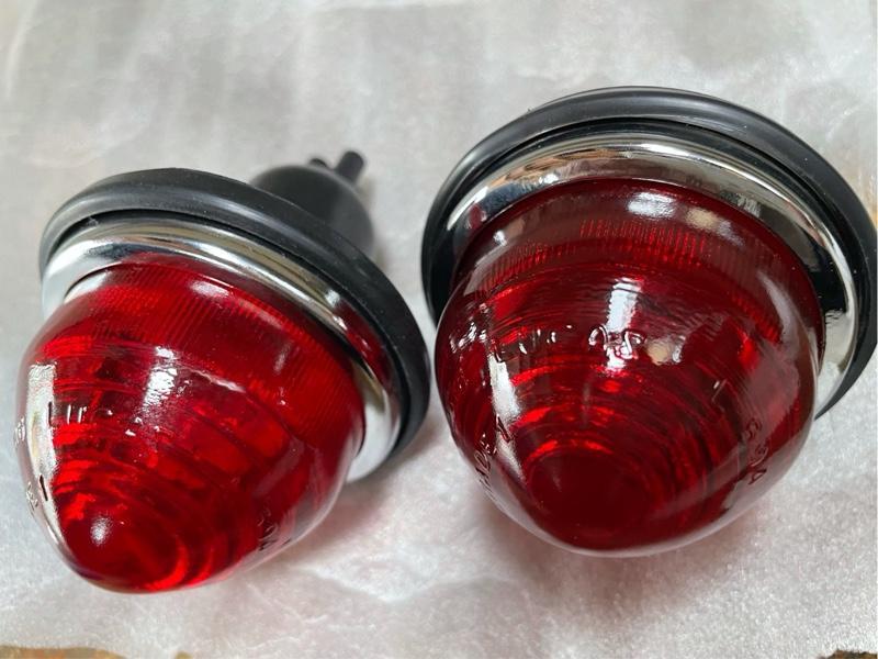 当時物Lucas L594 ウインカーレンズ 赤レンズ BMCミニ ローバーミニ