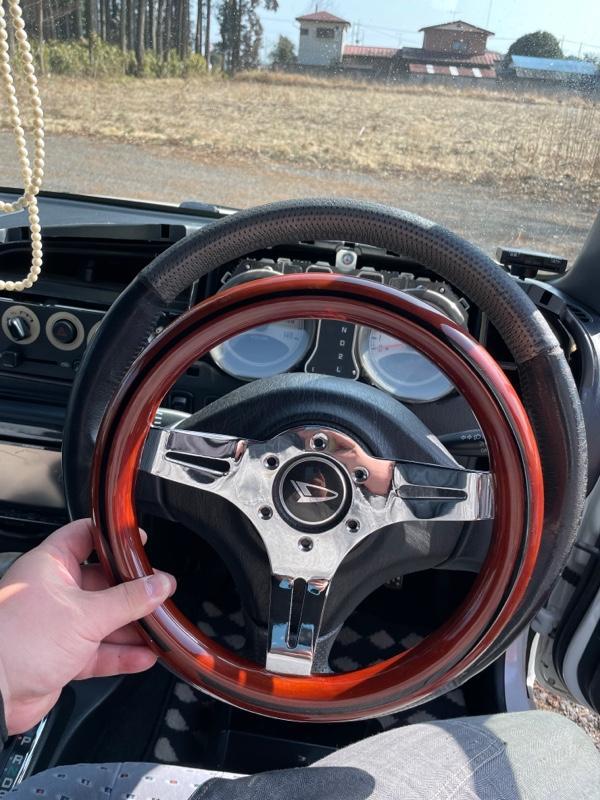 新品ウッドステアリング 小径29パイ MOMO NARDI OBA 旧車 新品 希少