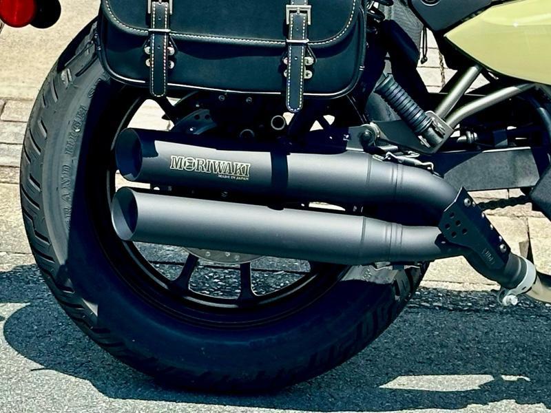 MORIWAKI スリップオンマフラー CROSS TWIN BLACK のパーツレビュー