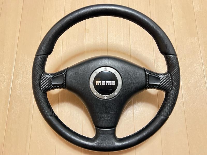 ダイハツ(純正) MOMO本革ステアリング のパーツレビュー | エッセ(D@i