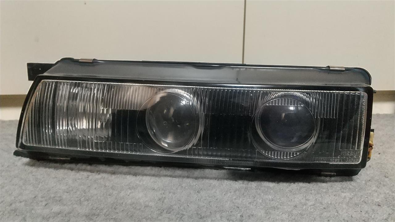 s13シルビア 3連プロ目 助手席側 純正】S13シルビア ヘッドライト L