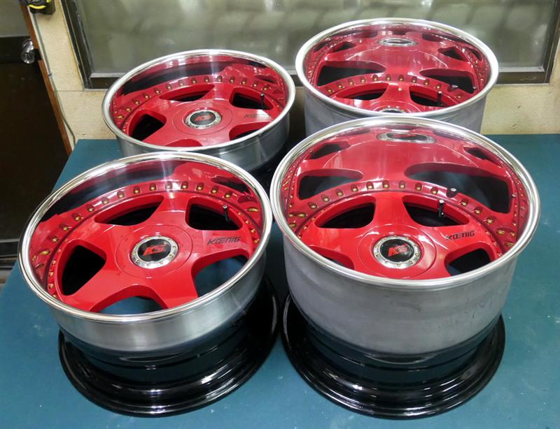 SSRケーニッヒ18インチ/2Ps溶接切断リム交換リバレルリフレッシュ