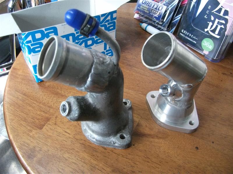 RX-7(FC3S)アルミ製サーモスタットカバー水温ADP付き｜i-takaのブログ