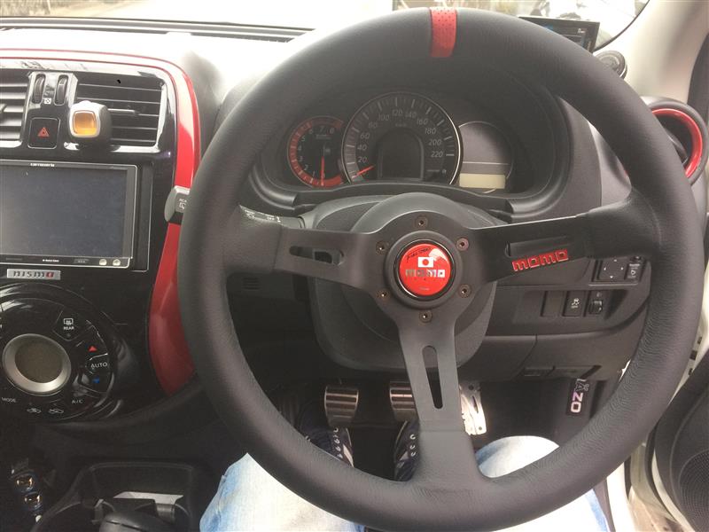 K13MOMOステアリング フルスピード交換（日産 マーチ・K13）by けんさ