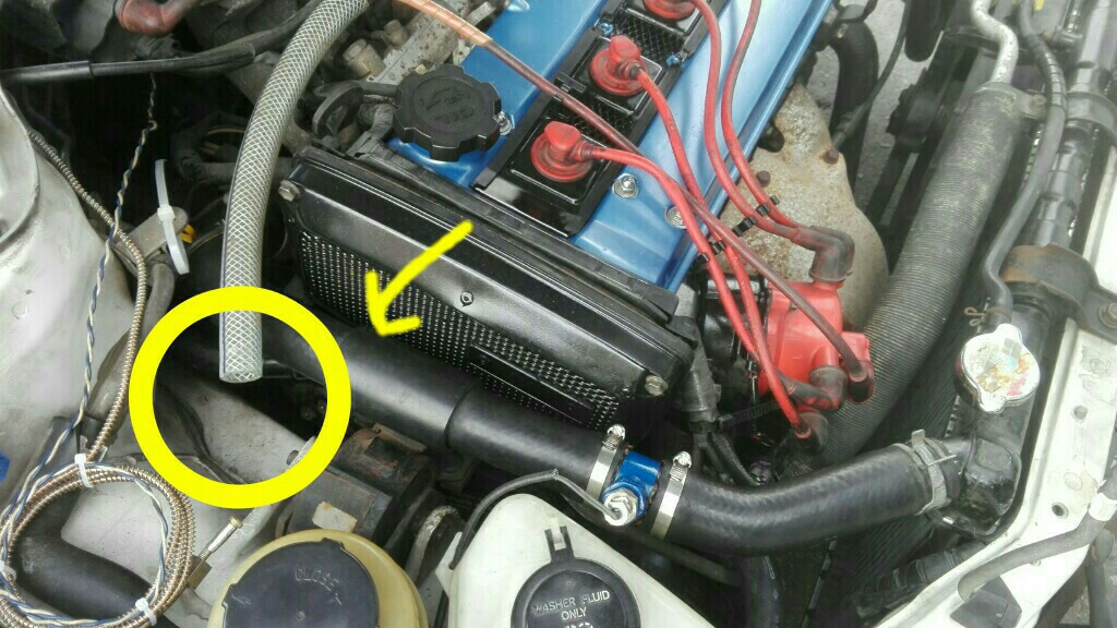 オイルフィルター移設（トヨタ スプリンタートレノ・AE91/92）by