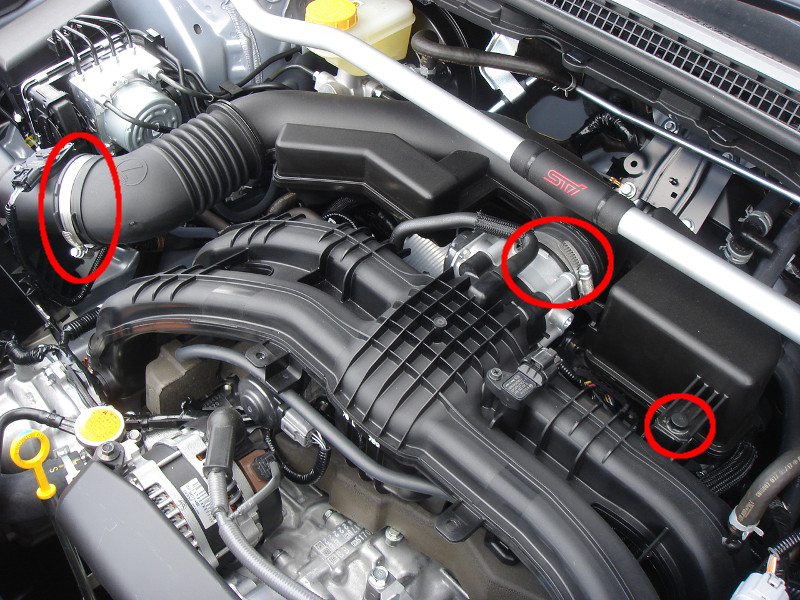 柿本改 インテークチャンバー取り付け準備（スバル XV・GT）by