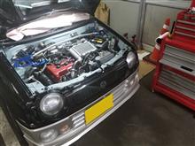 ワークスR後期のインタークーラー取り付け。（スズキ アルトワークス