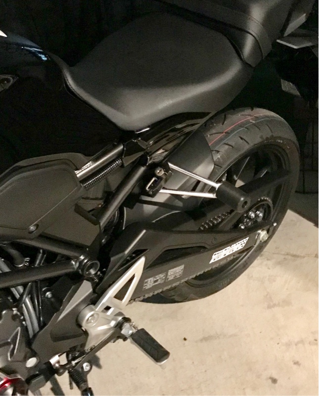 SSBファクトリー リアスライダー CB250R用の取付け（ホンダ CB250R）by