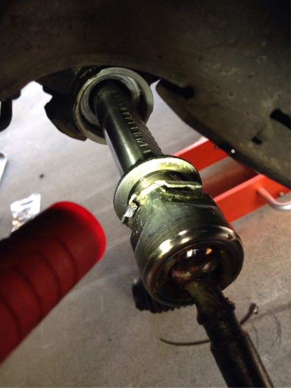 ステアリングラックエンド交換 その1（日産 スカイラインGT‐R・R32