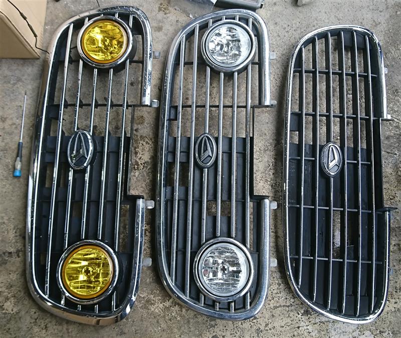 ミラジーノ 純正フォグ・グリル流用（ダイハツ ミラジーノ・L700/710系