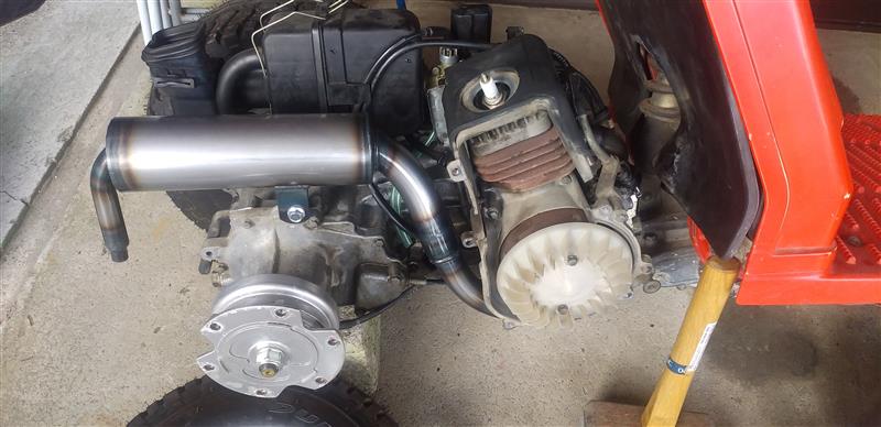 スパイクカスタムズジャイロX初期・中期型用マフラー（ホンダ ジャイロ