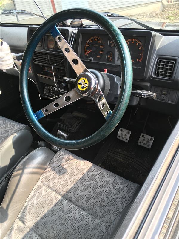 ムーンアイズステアリングにした（スズキ ジムニー・JA12/JA22）by