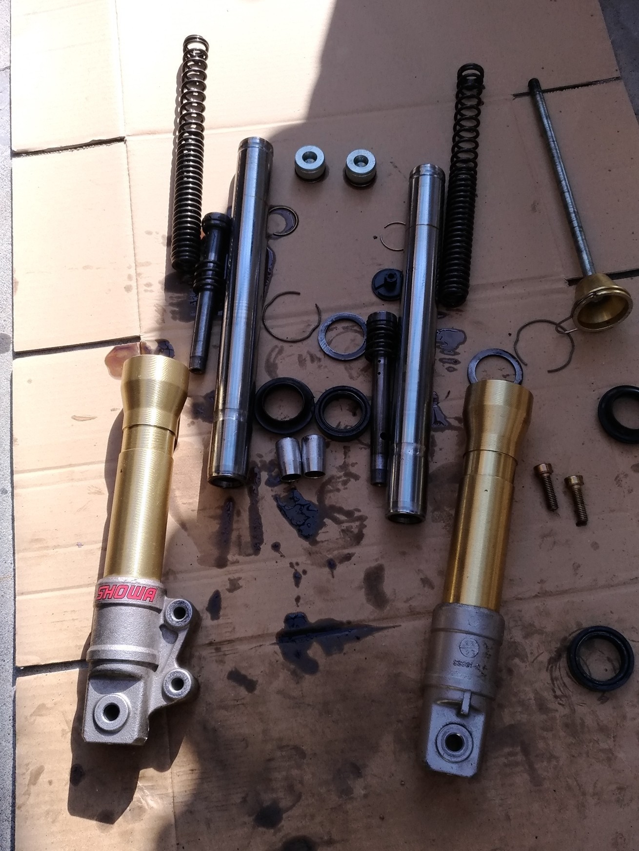 フロントフォークOH（スズキ ZZ (ジーツー)）by みもひろ - みんカラ