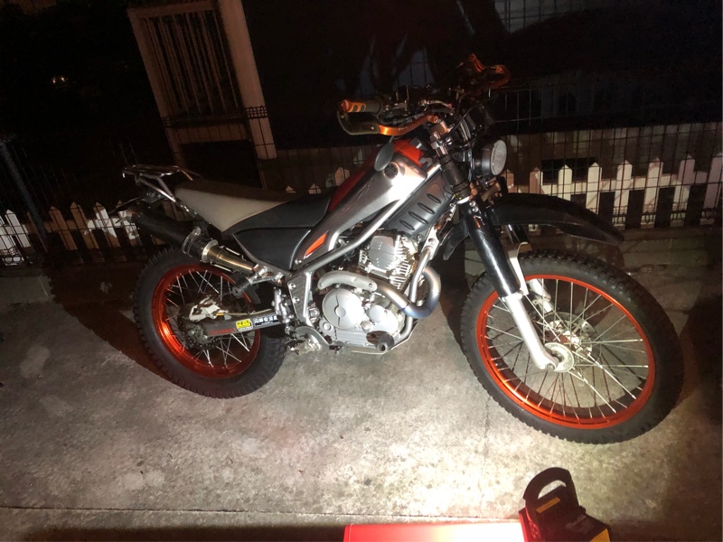 オレンジホイールへ変更！（ヤマハ トリッカー）by ヒデ@NA - みんカラ