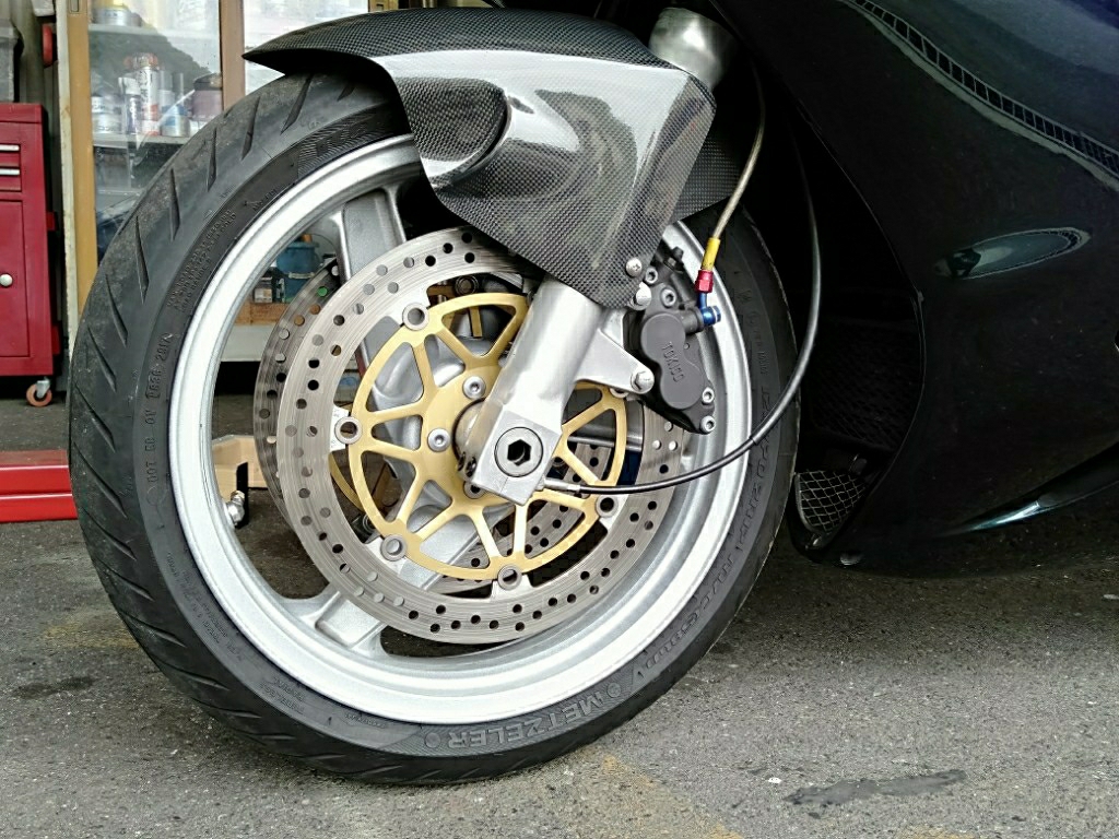 zrx1200フロントホイール zzr1100D zx11流用 zrx1200フロントホイール