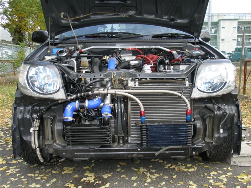 インタークーラー前置き（スズキ Kei・HN11S/HN12S/HN21S/HN22S）by