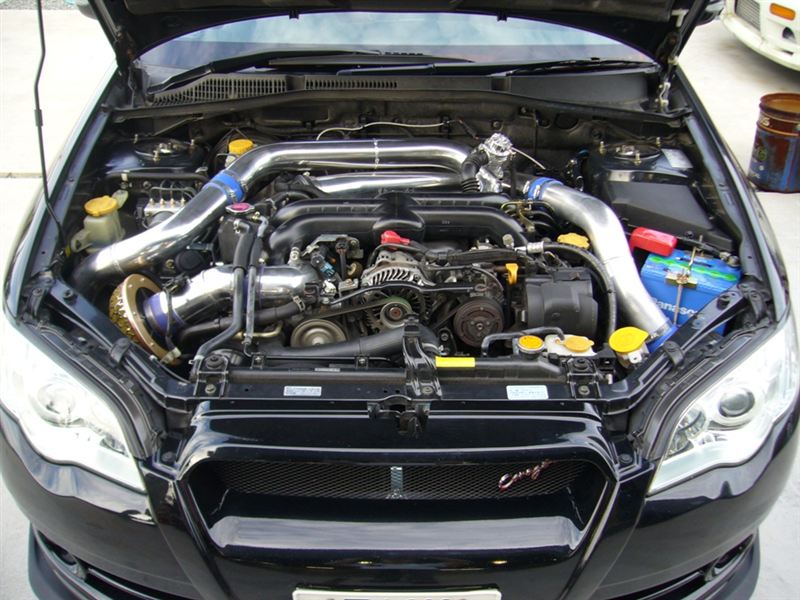 ブリッツ製前置きインタークーラー パイピング（スバル レガシィB4）by