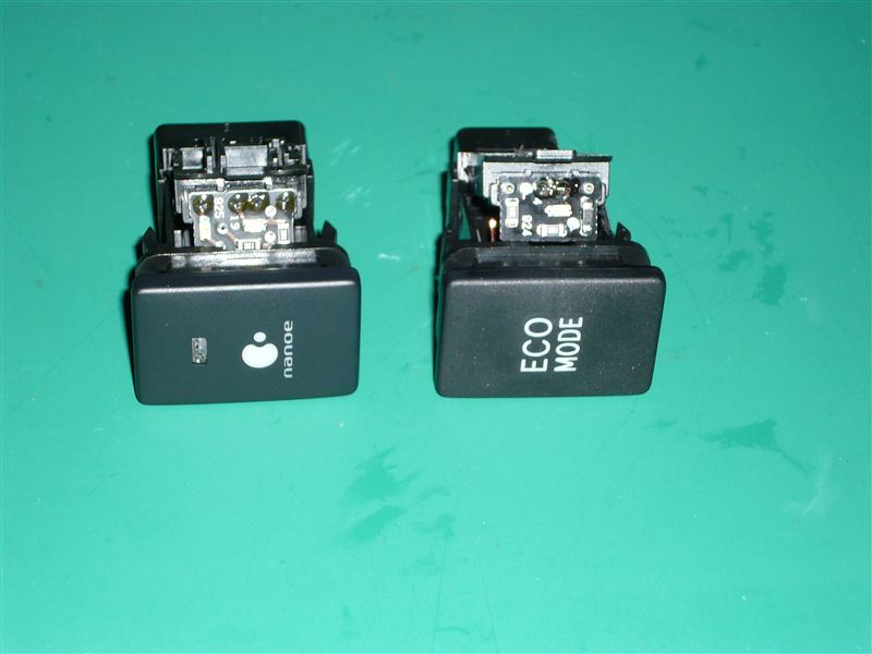 nanoe ECO MODEスイッチ LED打ち替え（トヨタ アルファード・20系）by