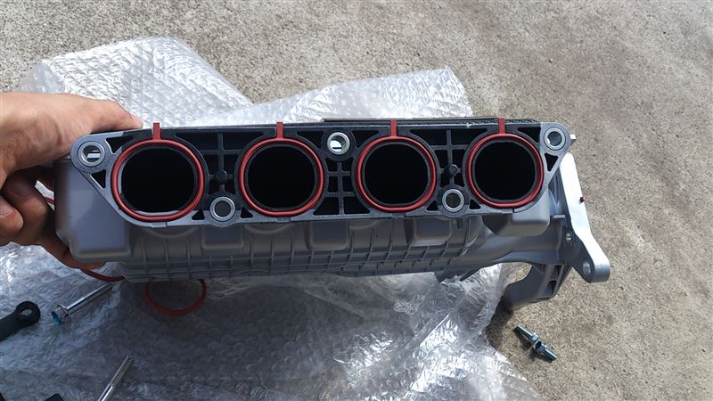 GE8フィットRS純正インテークチャンバー取り付け③（ホンダ フィット
