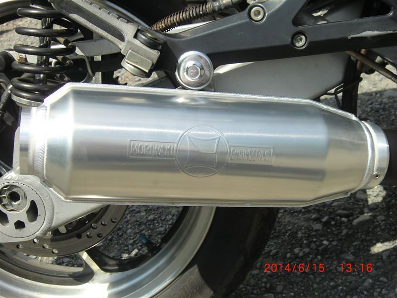 ゼファー1100 モリワキモナカマフラー MONSTER BLACK（カワサキ