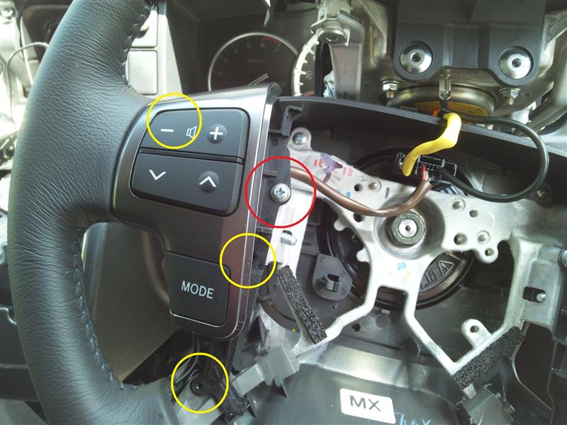 4型 ステアリングスイッチ LED打ち替え（トヨタ ハイエースバン・H200