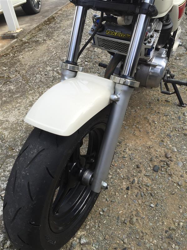 NS-1用 フロントフォーク整備 タイヤ交換 その後（ホンダ エイプ50）by