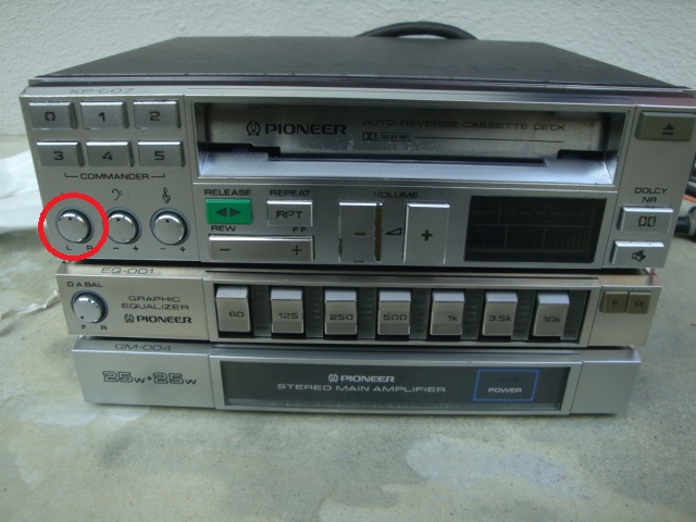 ☆ ロンサムカーボーイ カセットデッキ KP-007 バランスツマミ（抵抗