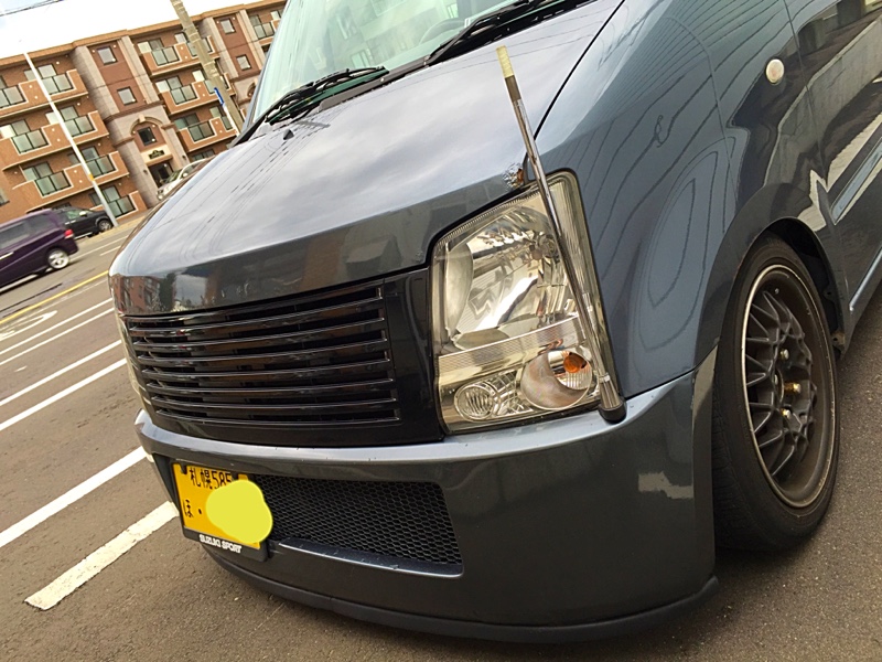 マツダ純正コーナーポール流用取付（スズキ ワゴンR・MH21S/22S）by