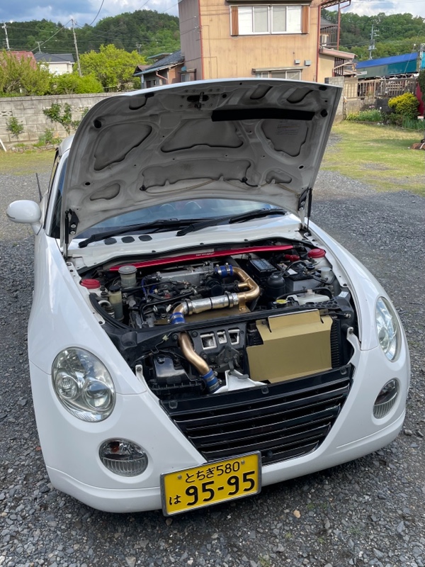 MAROYA ボンネットダンパー取付け！（ダイハツ コペン・L880K）by tk