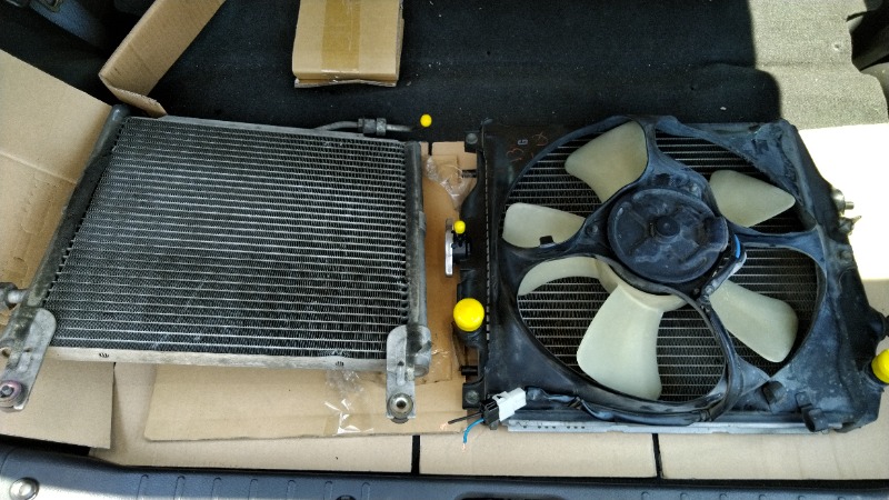 交換用ラジエータファンチェック（スズキ アルトワークス・HA11S/HA21S