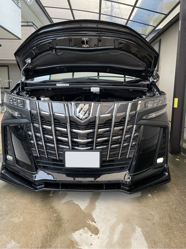 グリル交換 ブラックアウト（トヨタ アルファード・30系）by yunaパパ