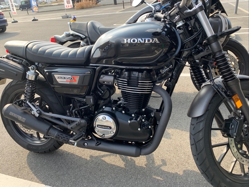 ヒートガード艶消しブラック塗装（ホンダ GB350S）by やじかる弐四壱